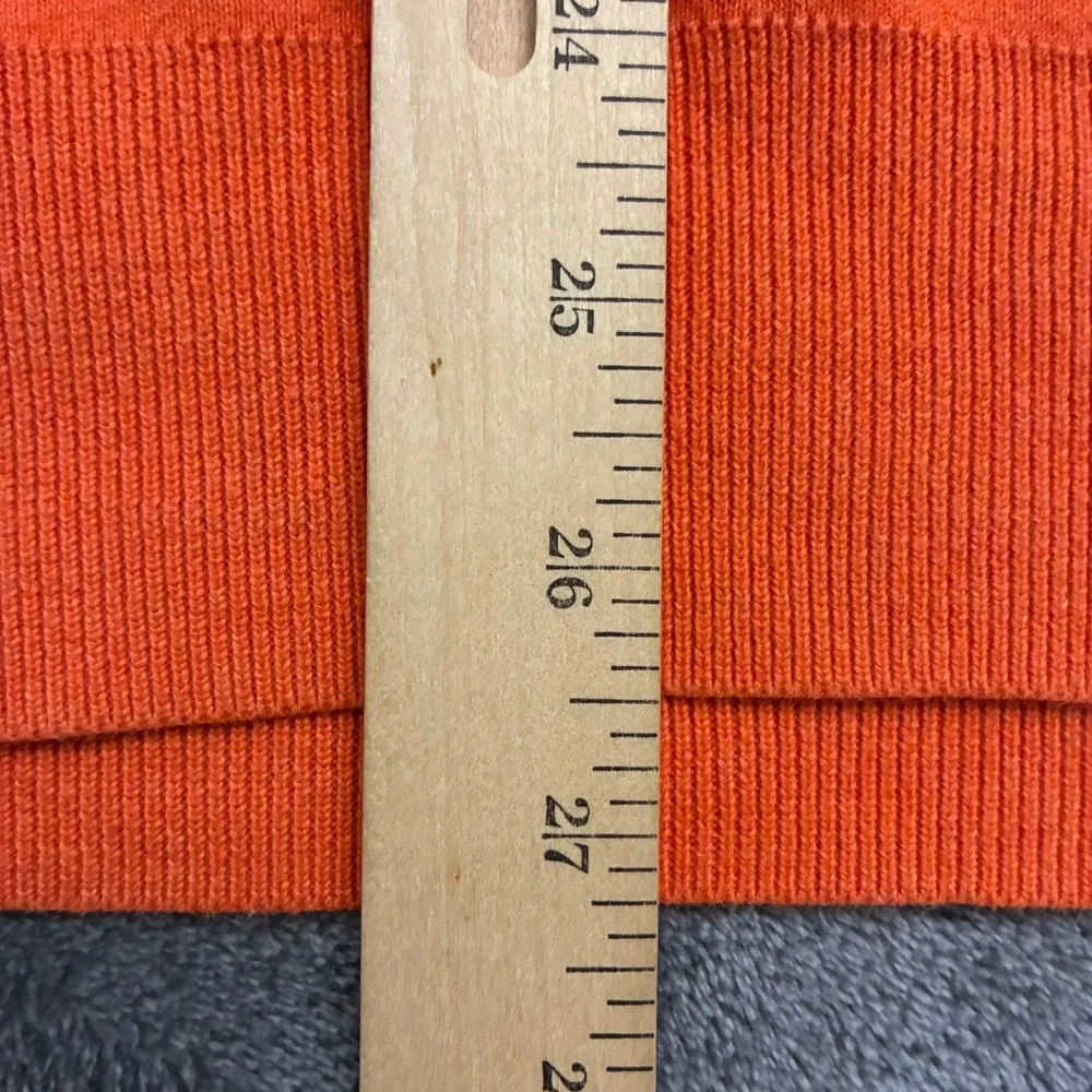 Polo Ralph‎ Lauren Mens Orange Sz.XL 1/4 Zip Sweater Pullover Preppy Holidays